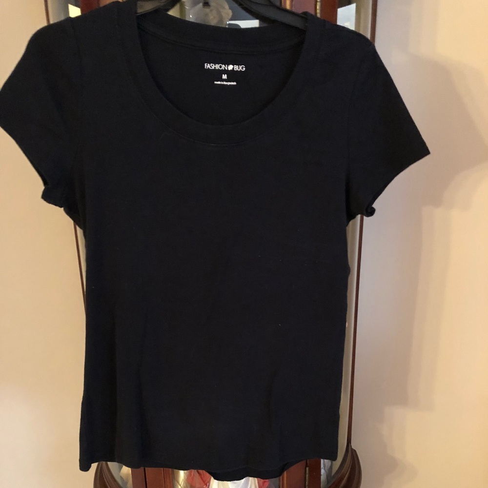 Black Short Sleeve Top